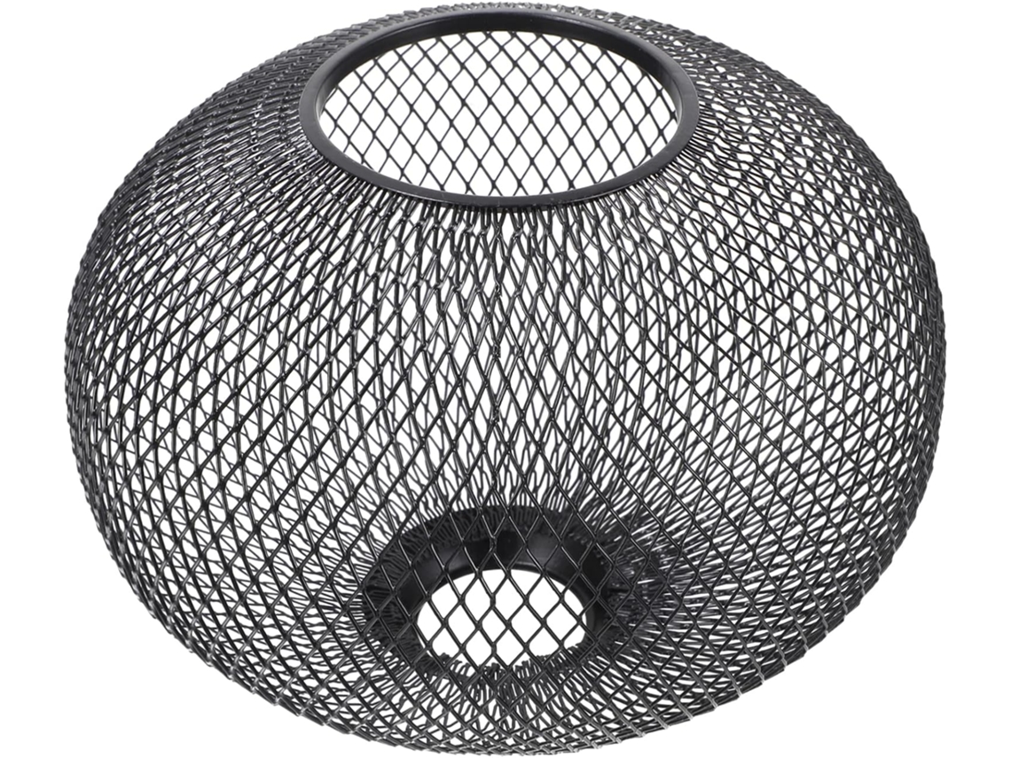 Luminária De Teto E Pendente Em Ferro Preto, Soquete E27, Design Vazado Em Forma De Gaiola, Proteção Para Os Olhos E Luz Suave.