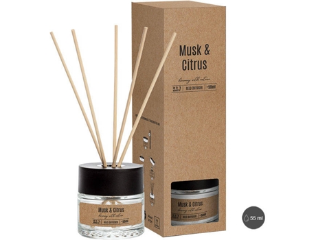 Ambientador com Pauzinho BISPOL Almíscar e Citrino (55 ml)