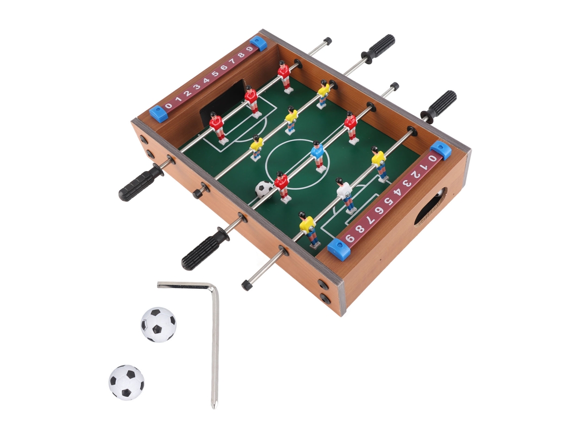 Ats set de Juego de Fútbol de Mesa para Niños Con 2 Pelotas, 4 Filas Interactivas para Adultos Y Niños