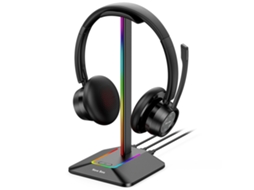 Aetheria suporte para Fones de Ouvido New Bee Z8 com Iluminação Rgb e Portas de Expansão Base Antideslizante