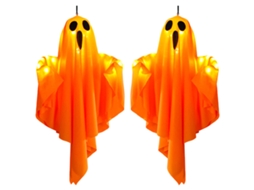 Conjunto de 2 Fantasmas Iluminados Pendurados para Decoração Exterior e Interior NEVEANCE