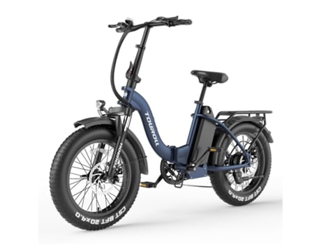 Touroll S2 Bicicleta Elétrica 650w 25km/h 15ah 48v Suspensão Amortecedora Suspensão Mecânica Amortecedora Shimano 7 Velocidades