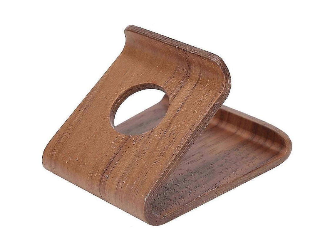 Suporte de Madeira para Celular e Tablet Base de Tablet Pc (noz)