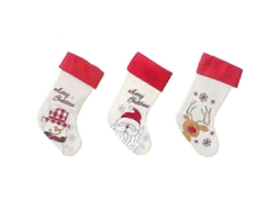 Peças Meias De Natal Meias De Natal Bordadas De Linho Enfeites De Natal Meias Pingentes De Natal Sacolas De Presente Olysi Shop