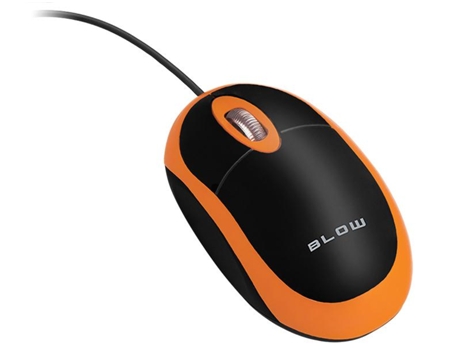 Rato Óptico Usb Laranja  Mp-20 1000 Dpi