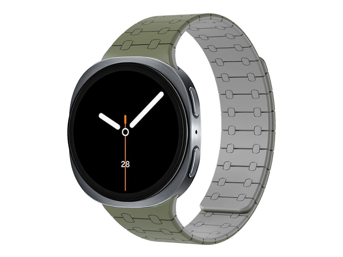 Pulseira De Silicone Magnética Integrada Para Samsung Galaxy Watch8 / Watch8 Classic