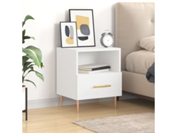 Vidaxl Mesa De Cabeceira 40x35x47,5 Cm Derivados De Madeira Branco