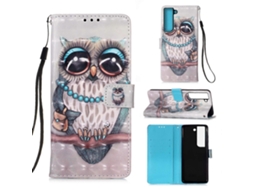 Capa De Celular Dobrável Horizontal Com Pintura 3d Para Samsung Galaxy S23+ 5g