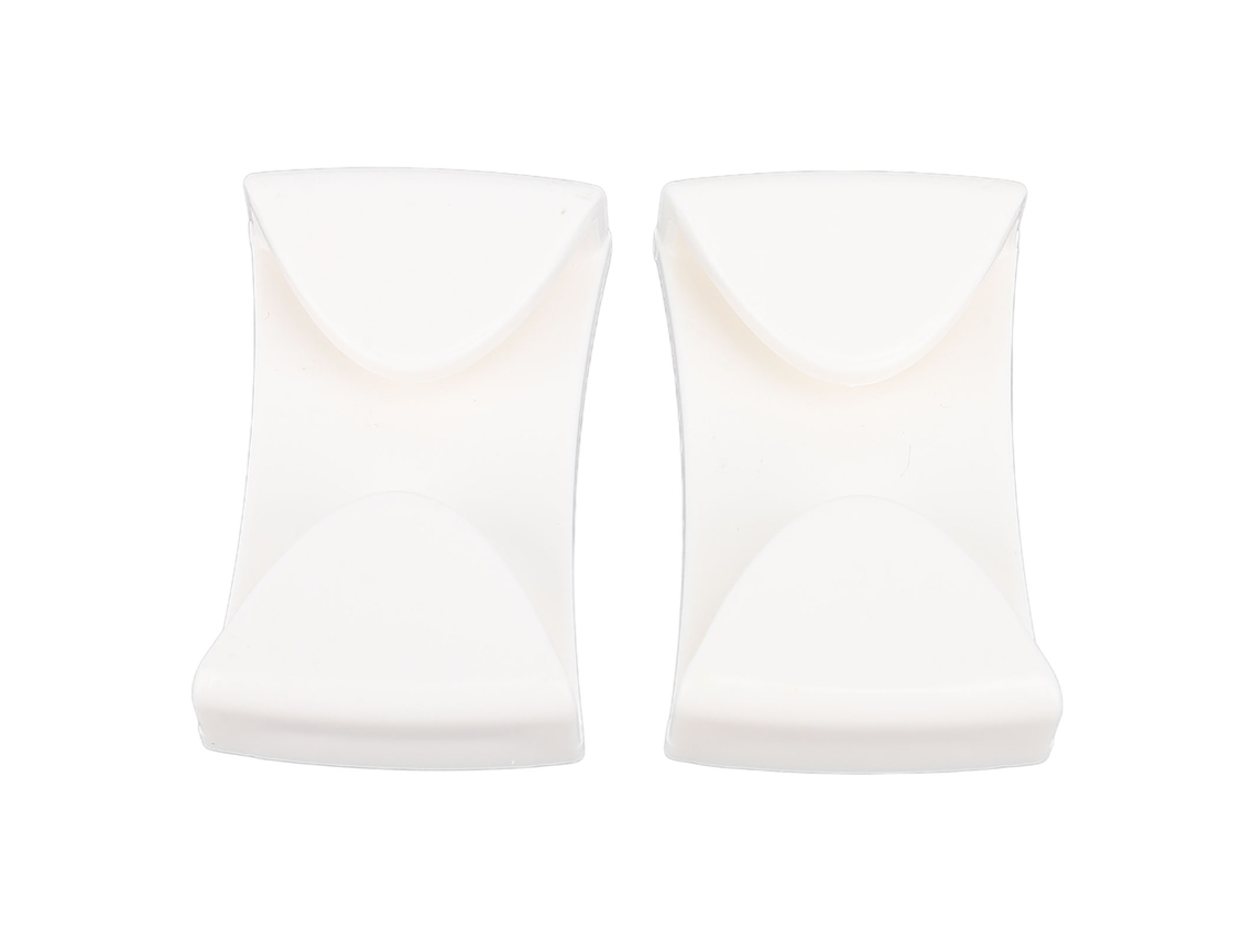 Mali 2pcs Clamp de Óculos de Esqui para Capacete Fixador Anti derrapante Instalação Simples Branco