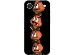 Capa Para Celular Compatível Com Apple Iphone Air. Personagens De Desenho Animado Empilhados Uns Sobre Os Outros Com Rostos Expressivos Em Um Fundo Es