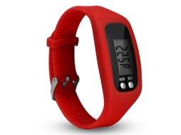Relógio pedômetro com display LCD, fácil operação, rastreador de condicionamento físico para caminhada, pulseira, contador de passos digital Ly Ebike