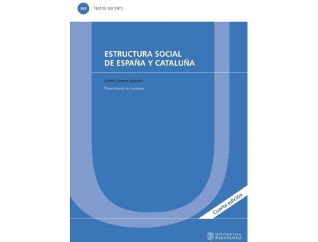 Livro Estructura Social En España Y Cataluña de Victor Climent Sanjuán (Espanhol)