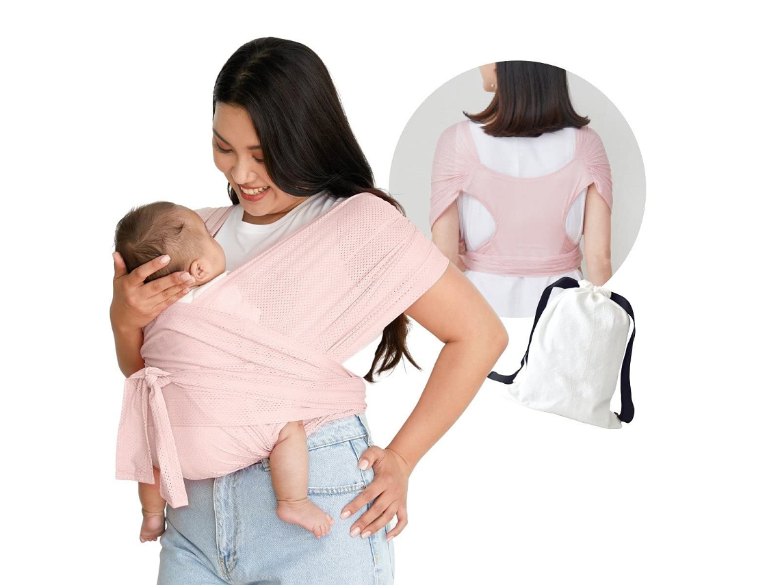 Porta bebês transpirável de verão para até 20 Kg, cor rosa ZYBLSSBB