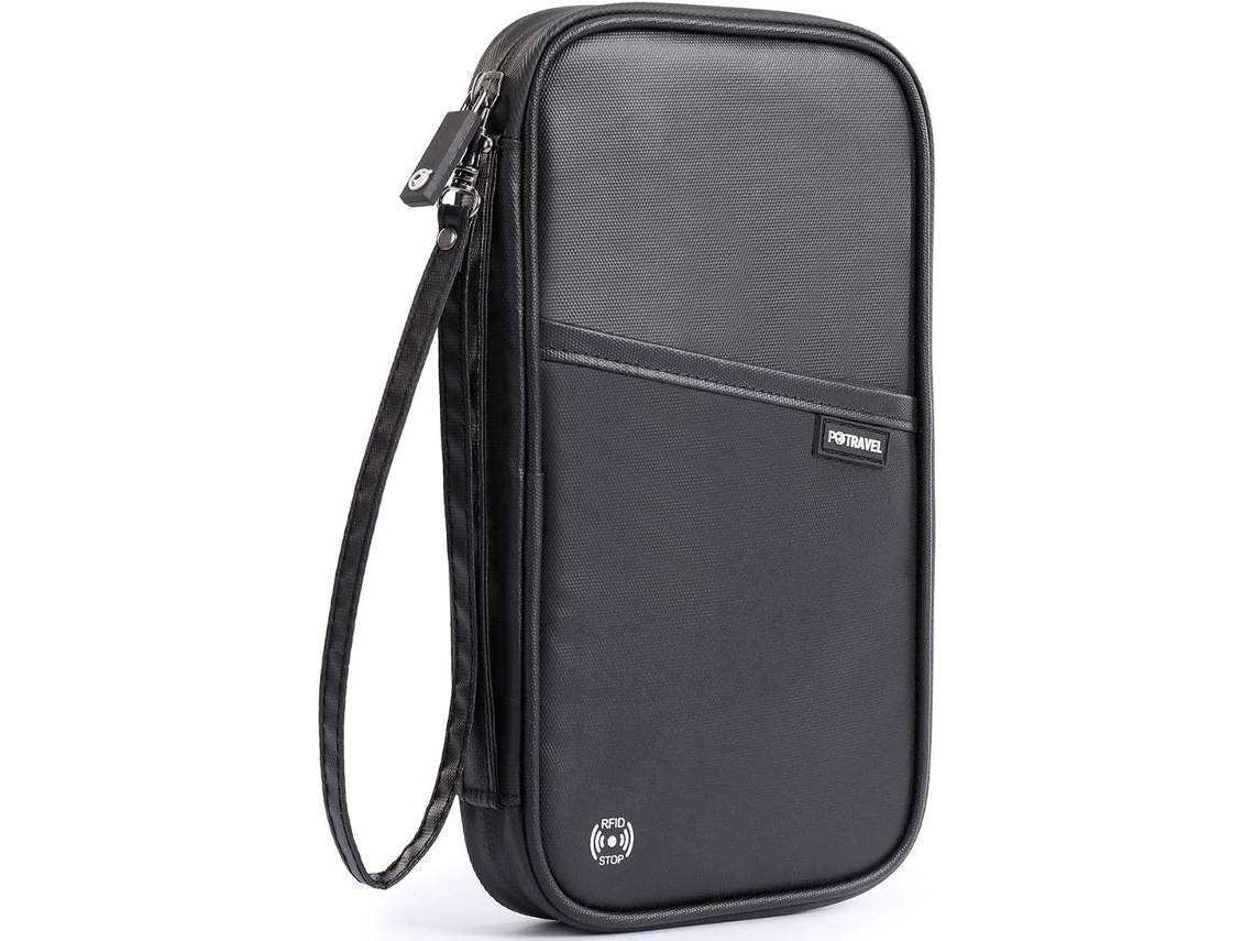 Mala De Viagem Com Porta-passaporte Familiar E Bloqueio Rfid