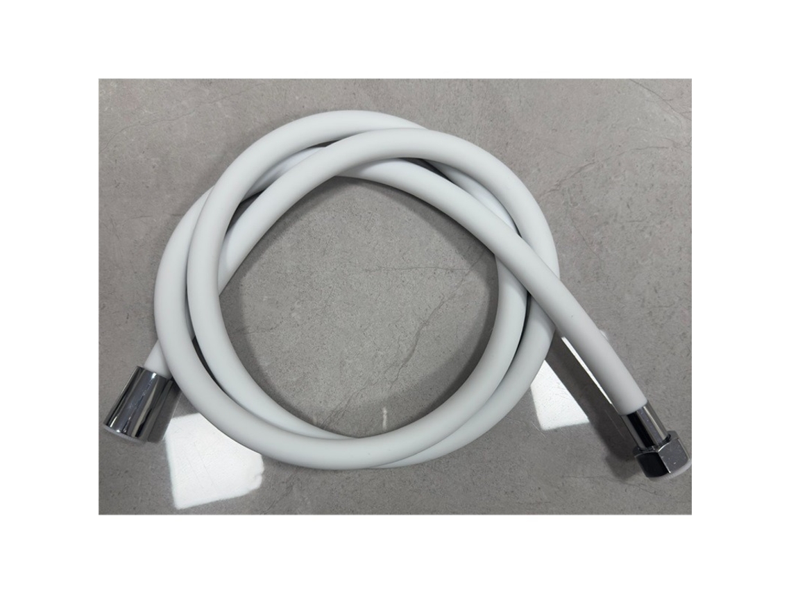 Mangueira Chuveiro Branca Silicone Dupla Camada Aço 1,5m VOLTEDGE