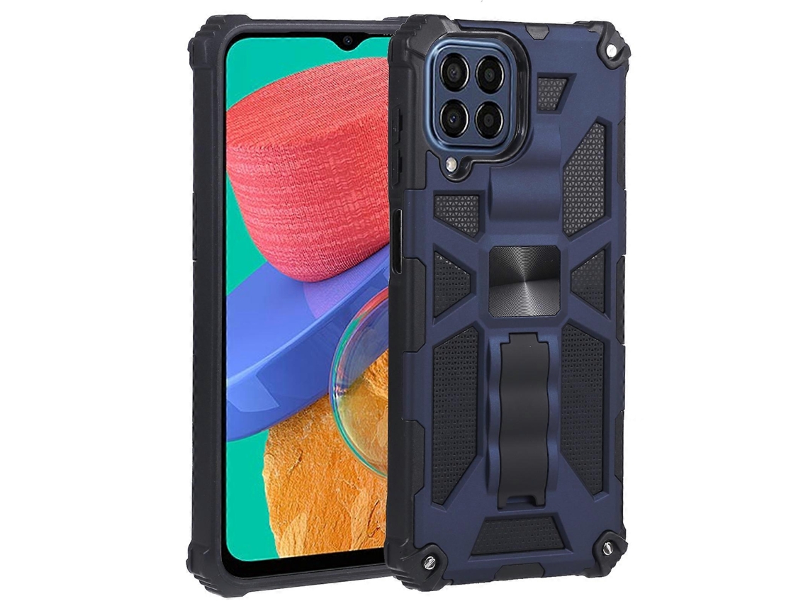 Capa Magnética De Tpu Pc À Prova De Choque Com Suporte Para Samsung Galaxy M33