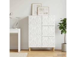 Vidaxl Buffet Branco 66 X 34,5 X 90 Cm Derivados De Madeira