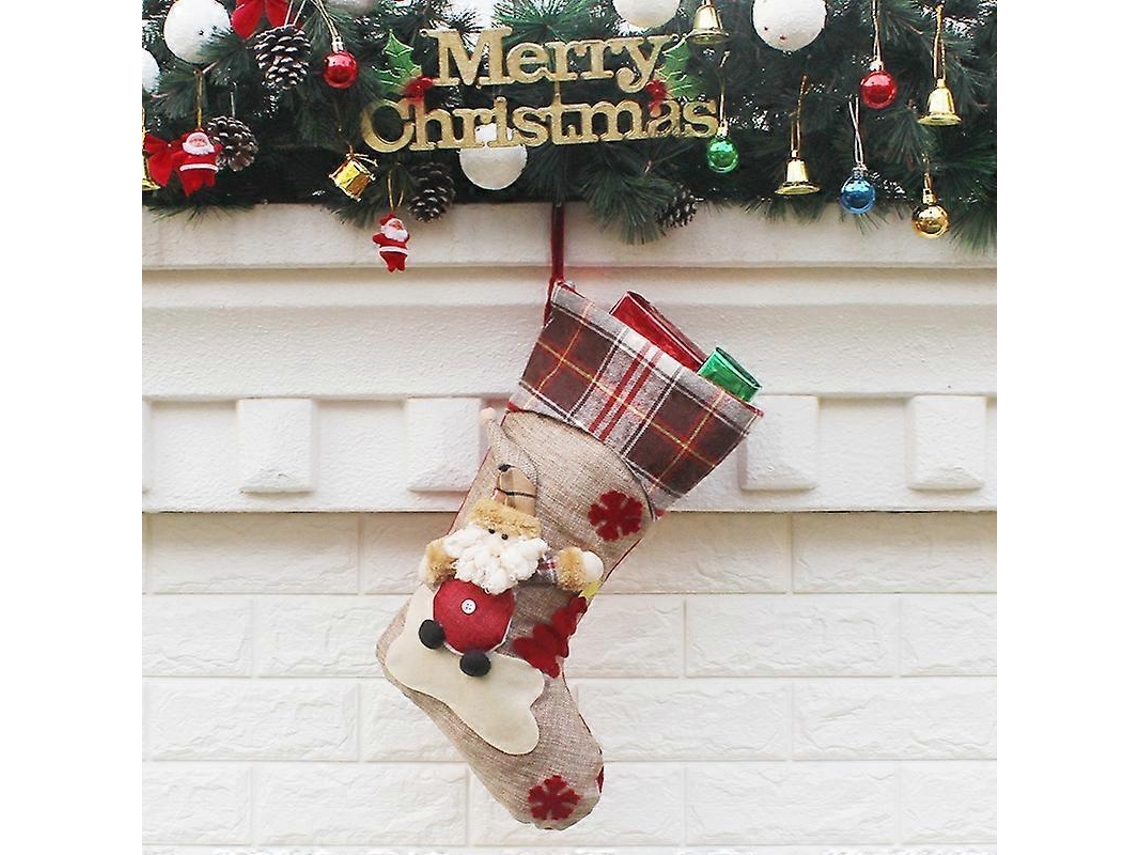 Sacola De Presente Para Pendurar Enfeites De Natal Em Meias, Estilo Aleatrio . Hengjian (entrega)
