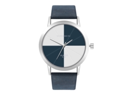 Reloj De Pulsera De Cuarzo Para Mujer Y Hombre Con Correa De Pu Casual (azul Real)