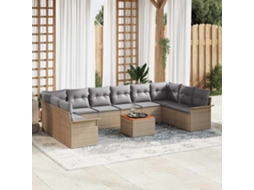 Vidaxl Conjunto De Sofá De Jardim 11 Unid. 10-número De Lugares