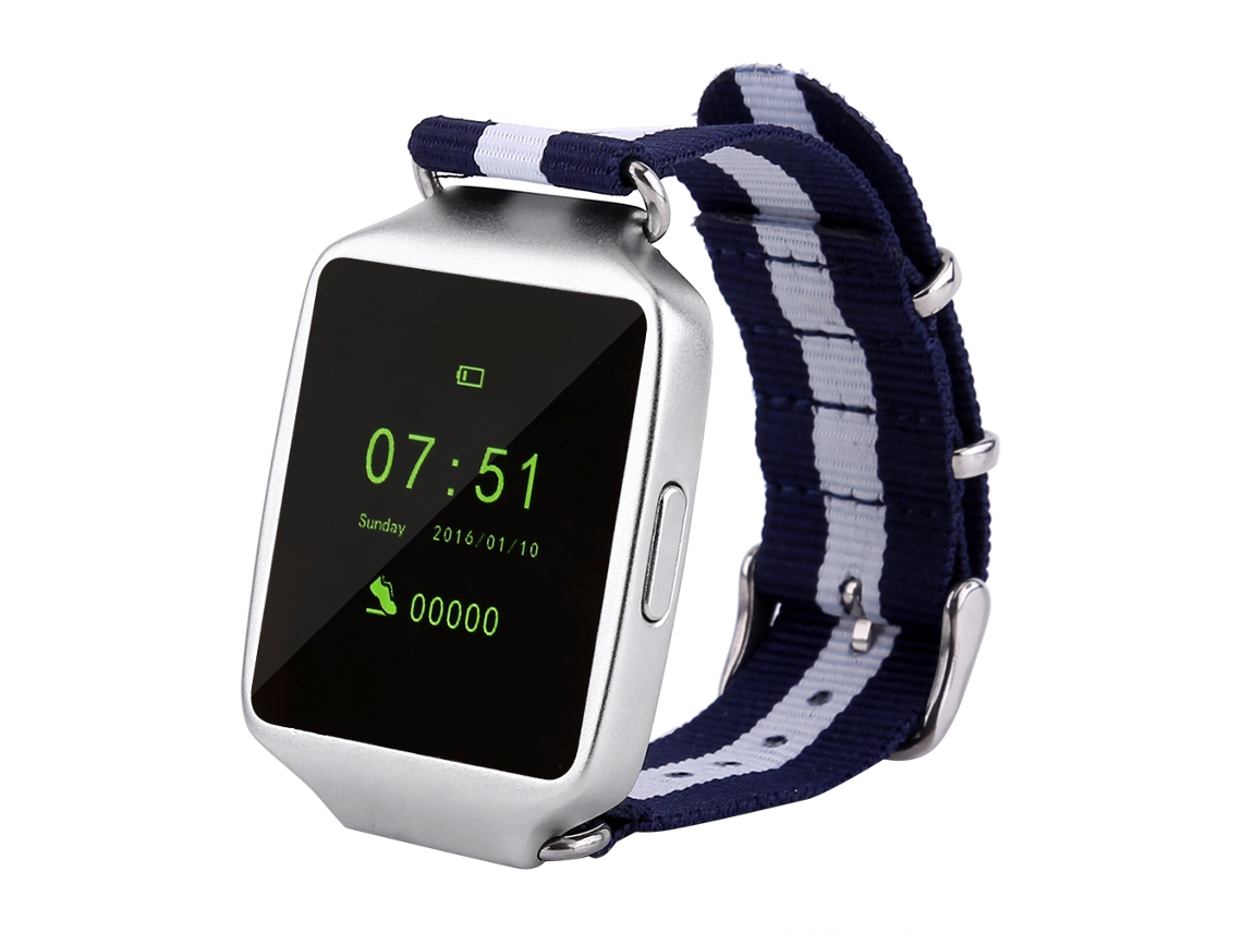 Relógio Inteligente K1 Prata: Passômetro, Pulseira Esportiva Bluetooth Fitness. EOOCOO