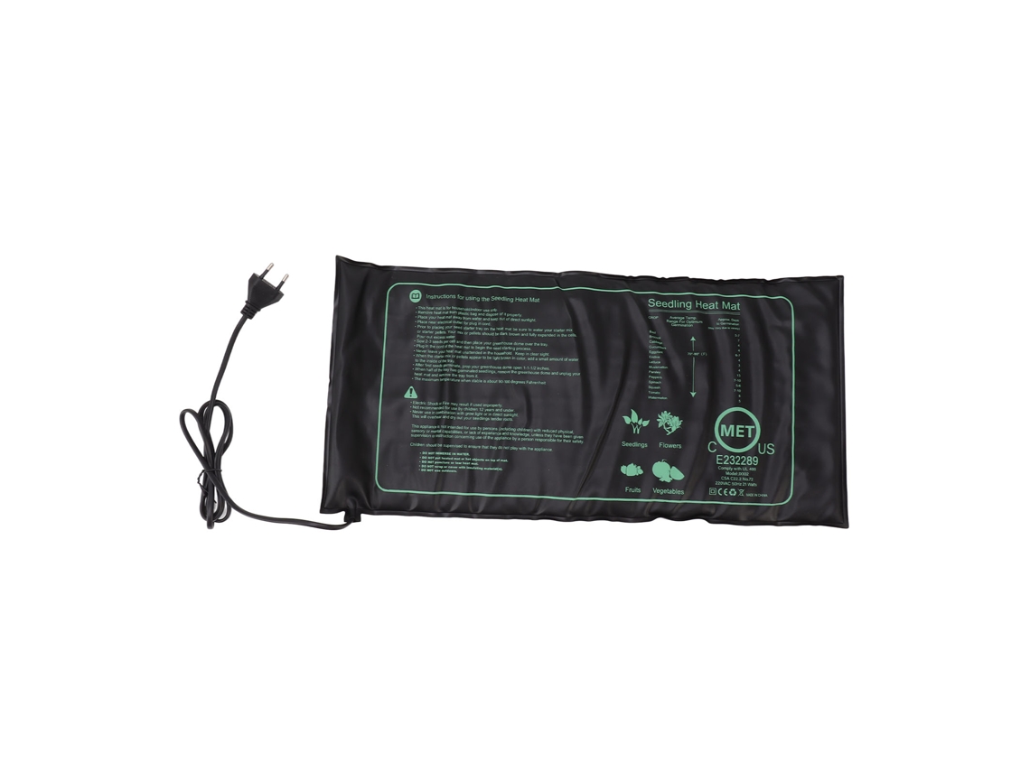Esteira de Aquecimento Hidropônica Impermeável Plug And Play para Germinação Mudas 220v Eu