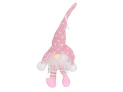 Gnome de Natal Led rosa para Decoração de Árvore e Festa LAXISCREED