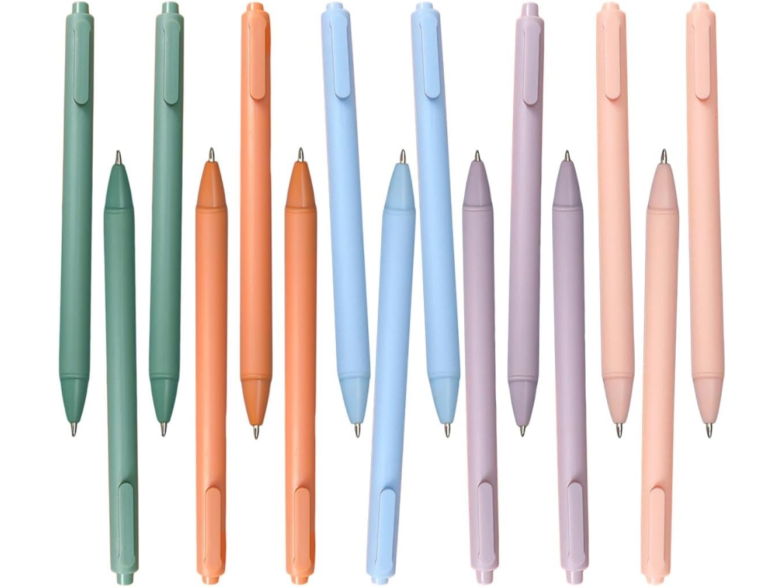 15 Caneta de Tinta Gel em Preta Ergonômico, para Escritório CHABERLU