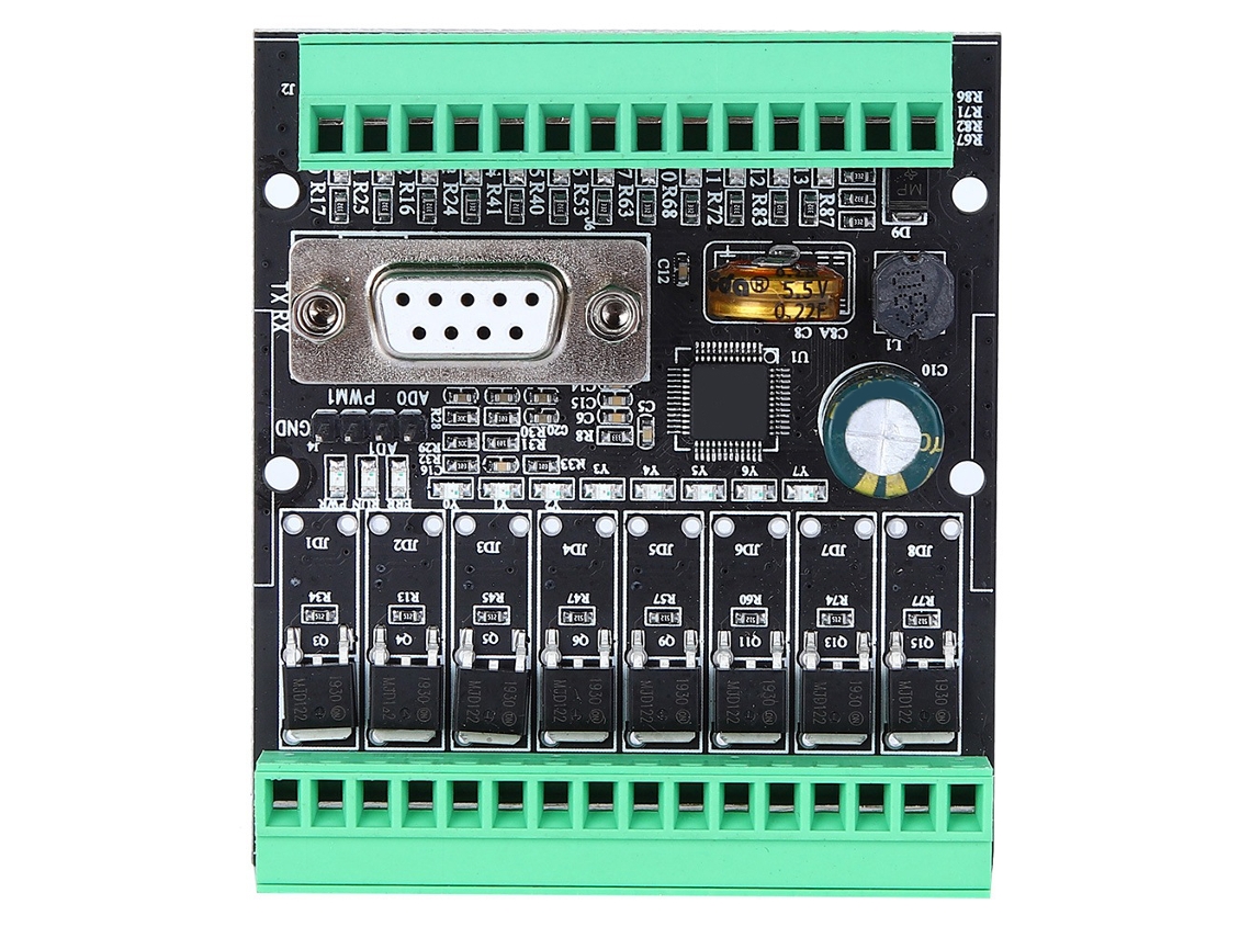Placa de controle industrial PLC FX1N/2N WS2N 20MT 232S programável leve compacta S/MARCA
