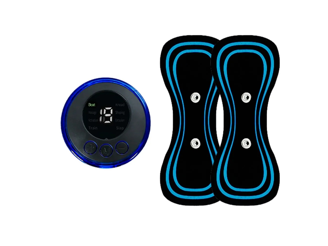 Massageador Elétrico Muscular/massageador de Pescoço Ems, 8 Modos, 19 Níveis MDUG (conjunto de Duas Peças)