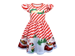 Trajes de Natal Cosplay Vestido Infantil 140