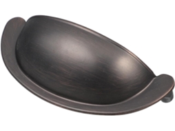 Puxador Semicircular Para Gaveta Kichouse, Liga De Zinco, Cor Café, Pega Confortável, Ferragens Modernas Para Armários