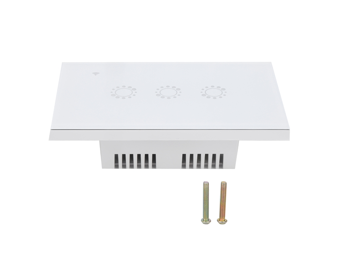 Interruptor Wifi Controle Remoto Touch 3 Vias 95‑240vac, compatível com Google Home/Siri