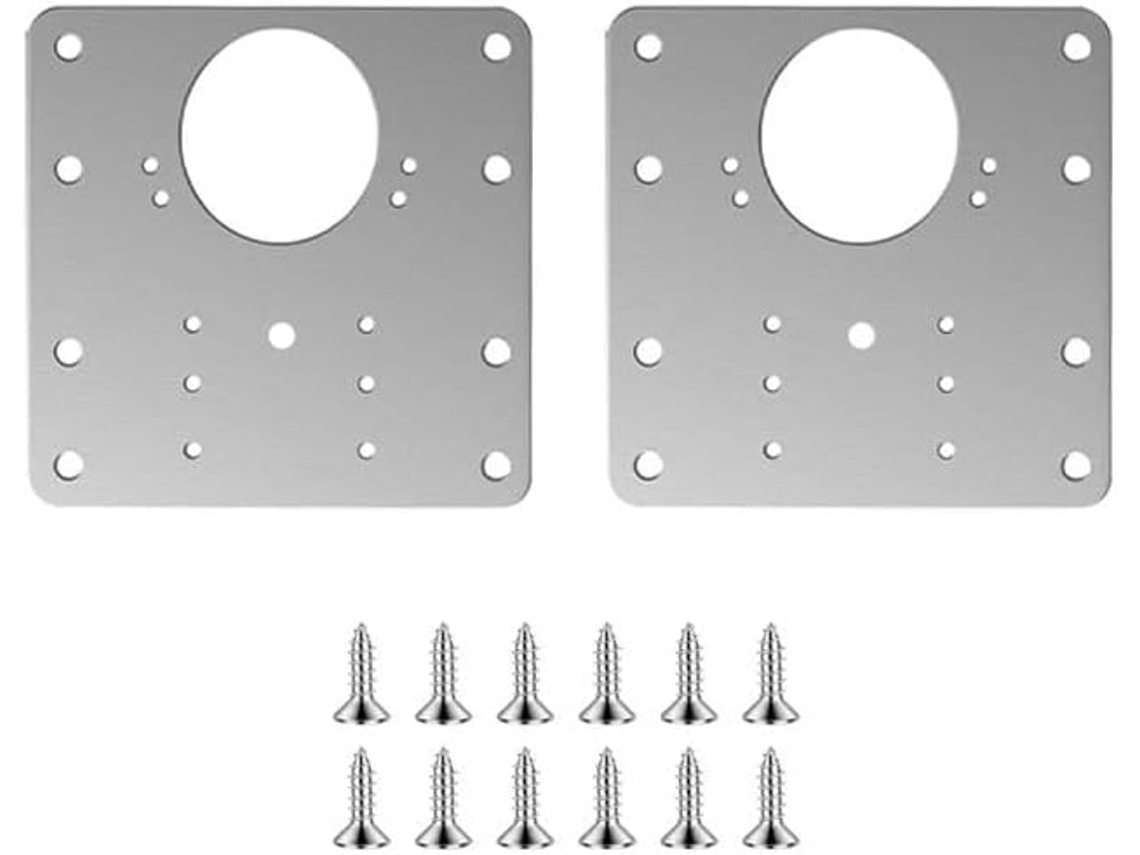 Kit De Reparo Dobradiças Com 2 6 10 Peças Placa Fixação Parafusos, Peças Para Instalação De Dobradiças Portas Armário