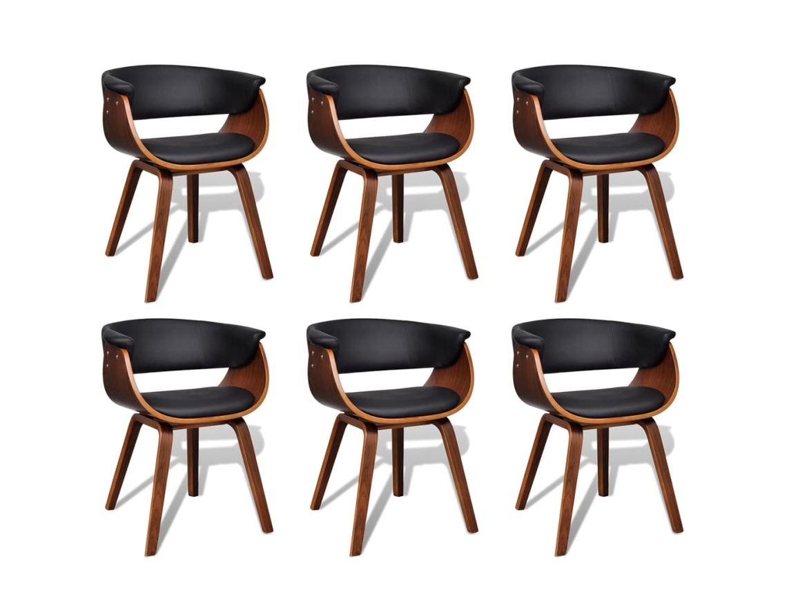 Dining Chair, Dining Chairs Vidaxl Preto Couro Artificial (n/a)