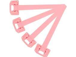 Nuobesty Conjunto De 4 Pés Mesa Dobráveis Plástico Com Altura Ajustável Para Uso Doméstico, Ideal Para Mesas, Camas E