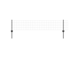 Conjunto 1 Barreira Externa Vidaxl Cinzento Aço (10 X 0,4 M)