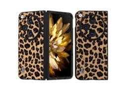 Capa Traseira Padrão Leopardo Para Oneplus, Oppo Oppo Find N3 5g/oneplus Open Facpoet Pele Multicor