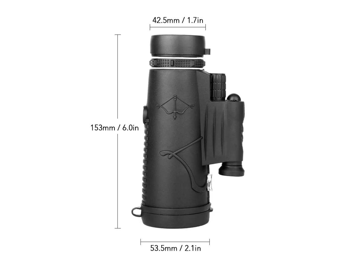 Monocular 12x40 Bak4 Visão Noturna Telescópio