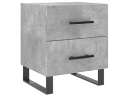 Bedside Cabinet, Bedside Cabinets Vidaxl Cinzeto Madeira Processada (n/a)
