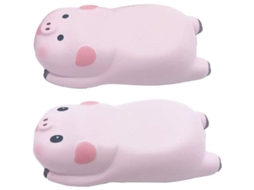 2026 mouse Pad com Apoio de Pulso, Mini Porco Cartoon Ergonômico (2 Unidades)
