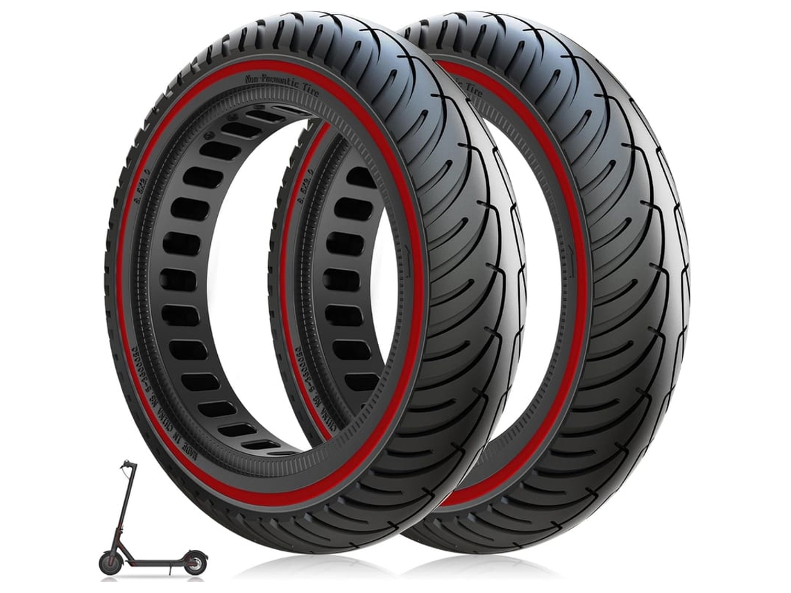 Pneu De Scooter 8 1/2 X 2 Borracha Sólida Para Xiaomi 1s Pro 2 Mi 3 M365 Pro, 50/75-6.1 Pneu De Reposição 8.5 Polegadas
