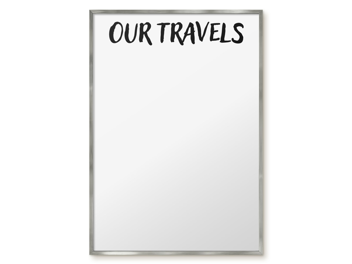 Magnetic Board Our Travels For The Living Room Espelharte (70x100 Cm)