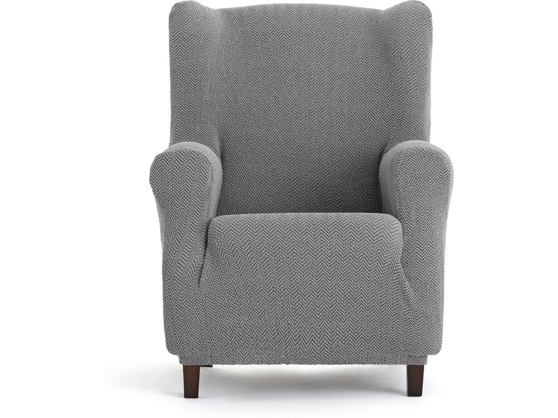 Capa de Poltrona EYSA Premium Jaz Tecido Multielástico (100 x 80 x 120 cm - Poliéster e Algodão - Gris)
