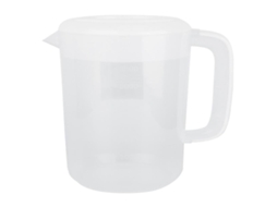 Pote De Vidro Lurelia 1 Peça 4000 Ml Em Pp, Com Tampa, Com Pega, Transparente, Para Chá, Café