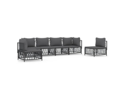 Garden Lounge Set, Garden Lounge Sets Vidaxl Antracite Aço (n/a)