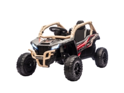 Veículo Elétrico Infantil 12v Off road, Controle Remoto, Luzes Led, Música, Buzina (3 8 Anos, Amarelo)