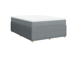 Box Spring Bed, Box Spring Beds Vidaxl Cinzeto Tecido (140 X 200 Cm)
