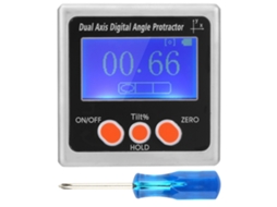 Gauge digital inclinômetro dual axis metal bevel box protractor ângulo digital | S/MARCA