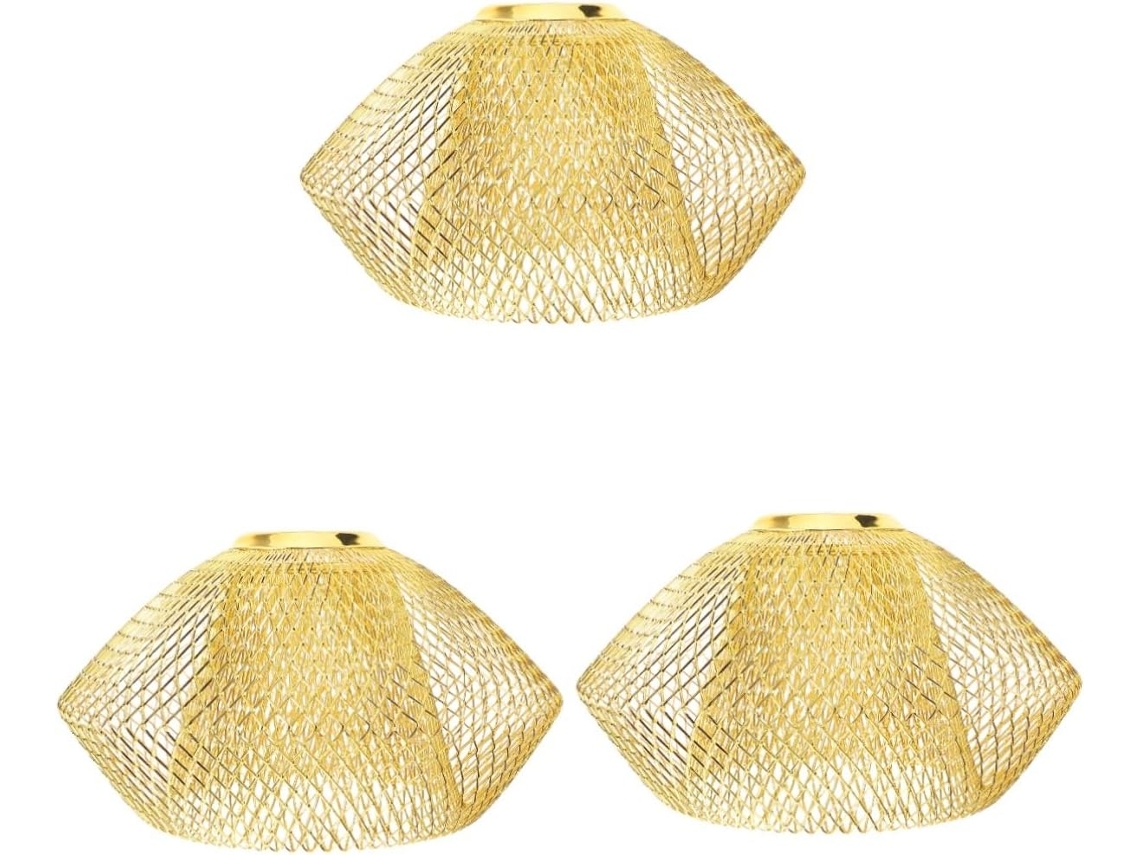 Conjunto de 3 Luminárias Pendentes Elegantes de Estilo Vintage para Sala de Estar. SFUSHOS